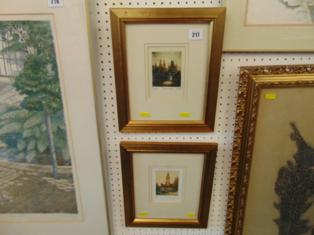 Two small framed print, prague, - Image 2 of 6