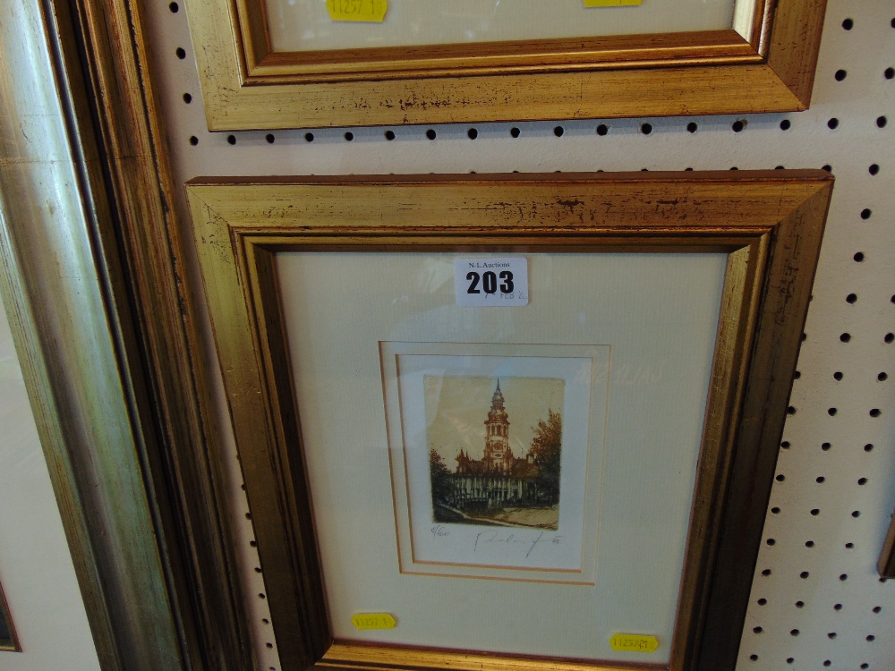 Two small framed print, prague, - Image 3 of 6