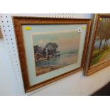 A gilt framed watercolour,