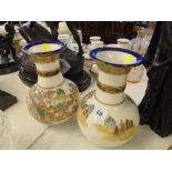 A pair of Japanese vases