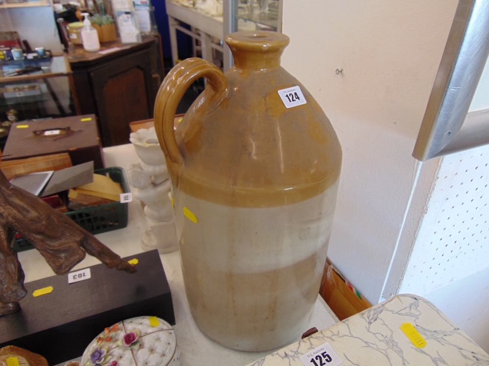 A Stoneware flagon