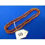 A Cornelian long necklace