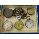 Four assorted pocket watches, inc.