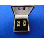 Pair of 18ct Gold stud earrings