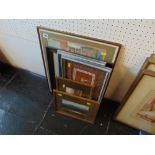 Six assorted framed pictures