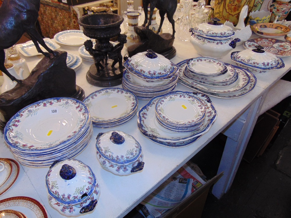 A decorative part dinner service by Furnivales