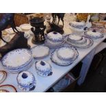 A decorative part dinner service by Furnivales