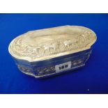 An Indian Silver jewellery box,