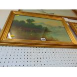 A gilt framed oil,