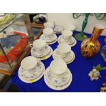 A Colclough six place tea set