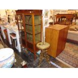 A brass and onyx table