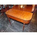 A Mahogany card table a.