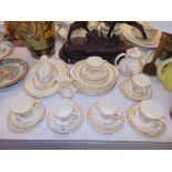 A Royal Doulton Lissete part tea/ dinner set