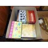 Four sets of three decorative gift boxes