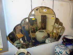 An Artdeco hall mirror