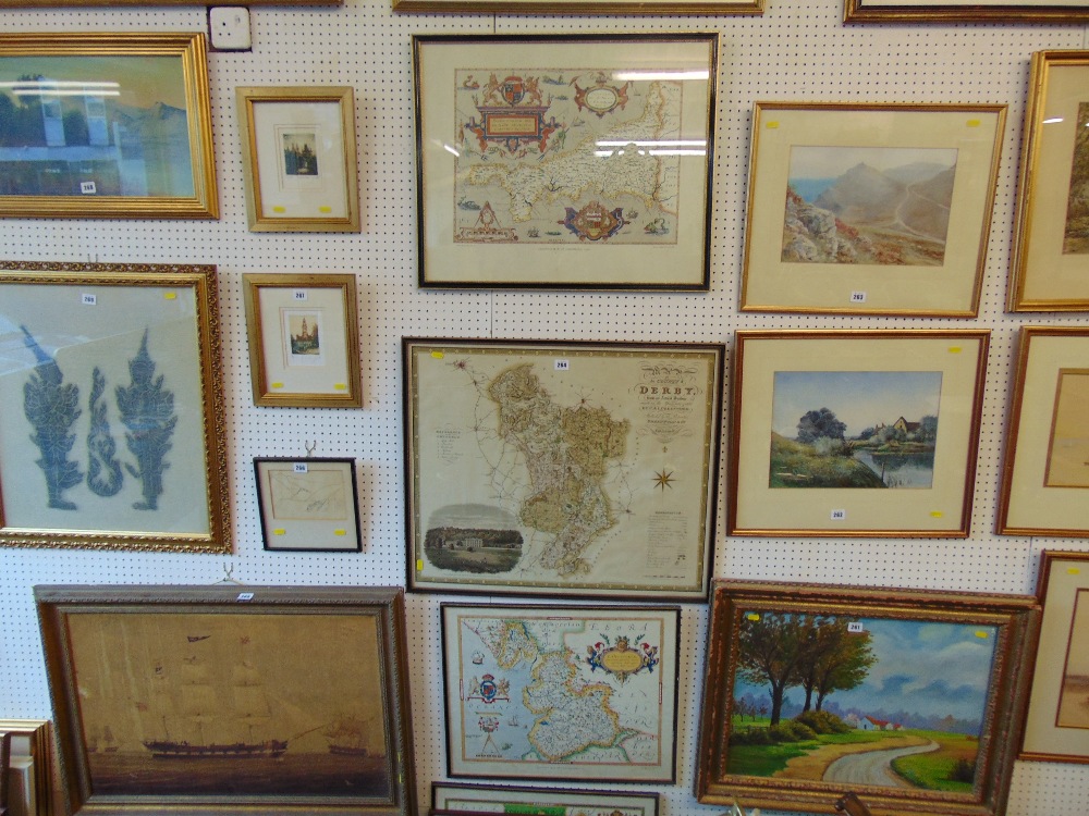 Thirteen framed maps