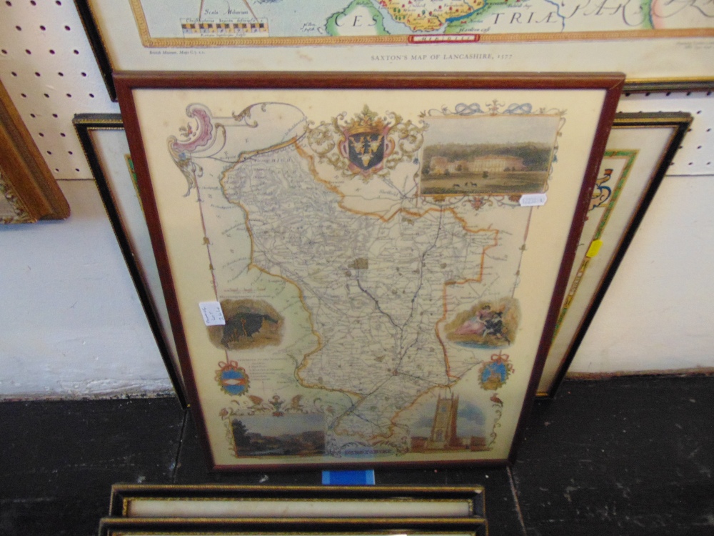 Thirteen framed maps - Image 6 of 7