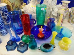 A collection of coloured glass