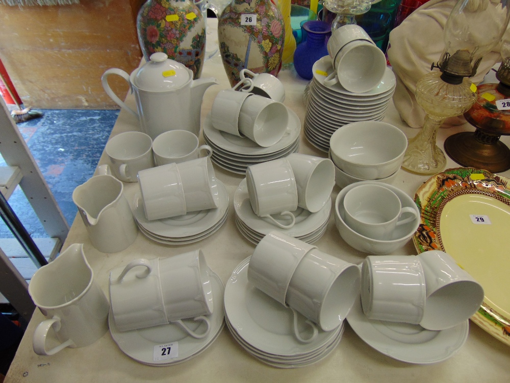 A White tea service