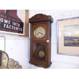 An Oak wall clock