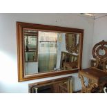 Two gilt framed rectangular mirrors