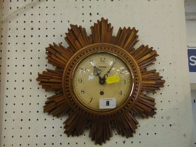 A Sunburst wall clock