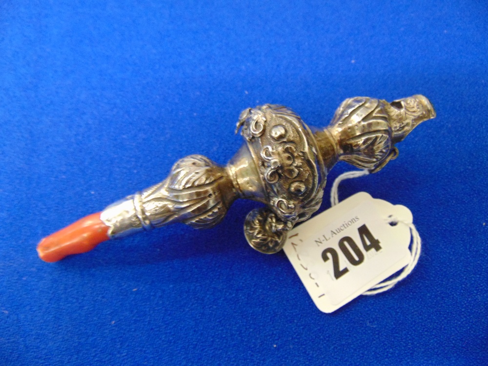 A Victorian babies rattle