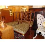 A set of four Victorian chairs