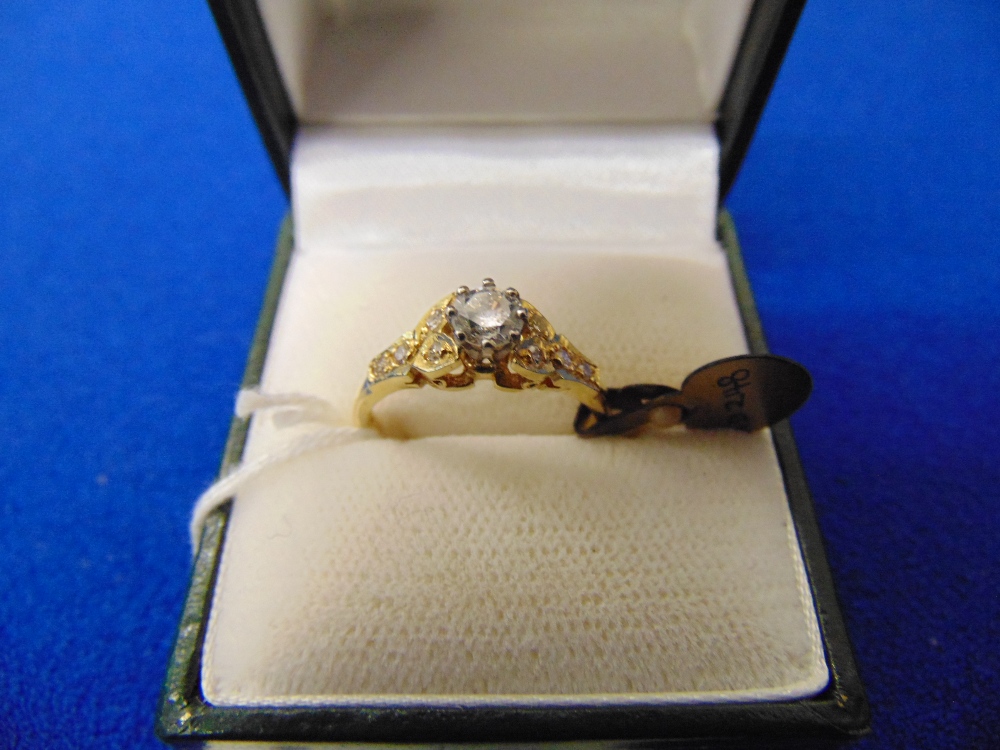 18ct Gold Diamond ring,