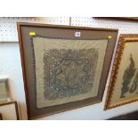 A square framed Batik