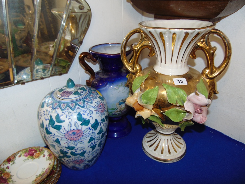 Three ornamental vases, - Image 2 of 2