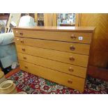 A five drawer chest
