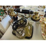 A vintage telephone