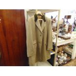 A large Crombie coat, size 44,