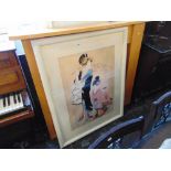 A Japanese large framed print