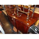 A mahogany sideboard