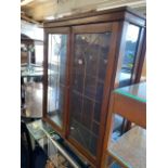 A two door lead light display cabinet