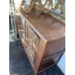 A French carved 2 door cabinet