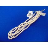 A set of three Pearl necklaces,