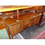 A mahogany sideboard two doors/ two drawers