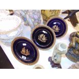 Three Limoges plates