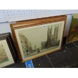 A set of five framed prints inc.