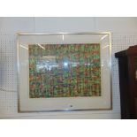 A framed Batik,
