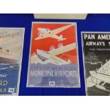 A vintage New York, Municipal airports poster, good condition, 42.5 x 30.