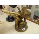 A bronze 19th century figure, signed Jean Debay,