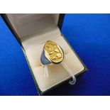 An Egyptian Gold signet ring,