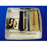 A Swan early fountain pen with 14ct Gold nib, original box,