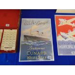 A Vintage Cunard White Star, Britannic poster, good condition, 42.5cm x 30.