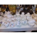 A standard part tea service, Royal Doulton, Staffordshire etc.