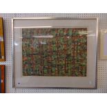 A framed Batik,